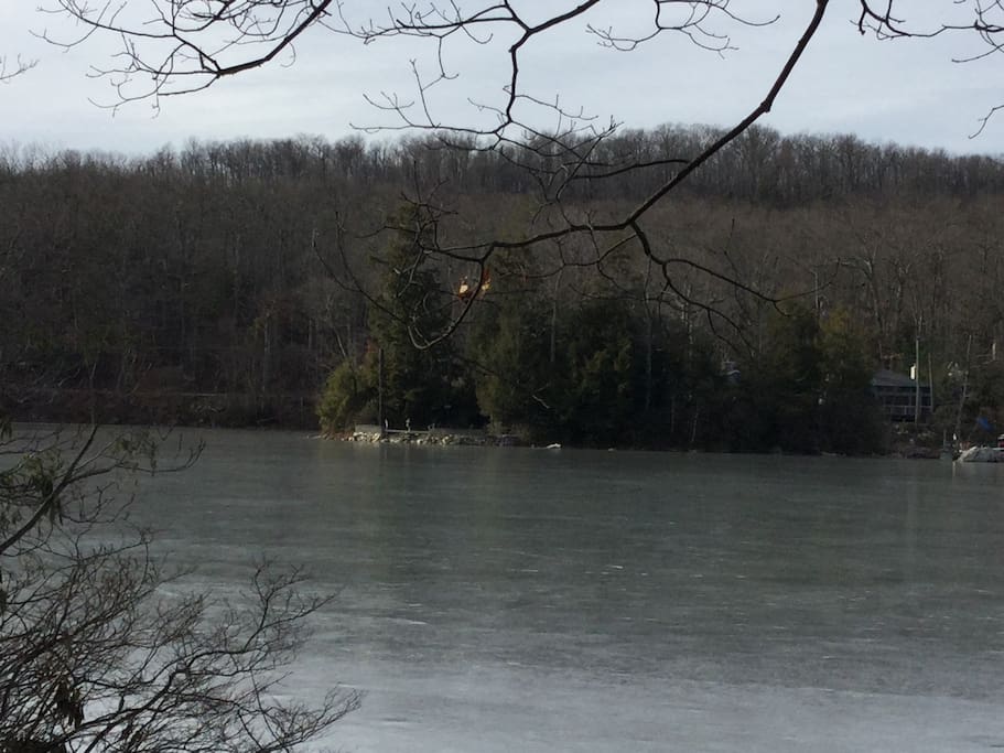 lake across the street