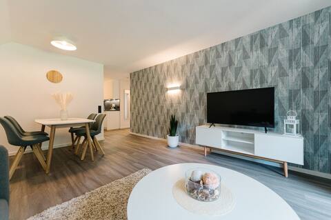 Modern 3 Room-Apt. "Scandi Style" near Freiburg