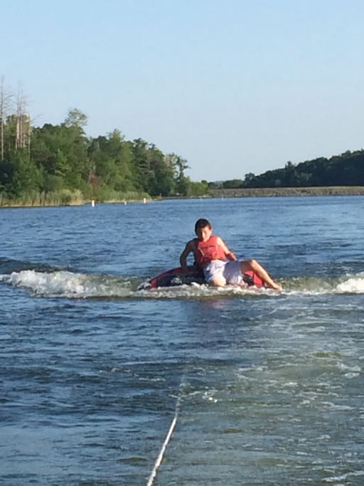 Lake tubing