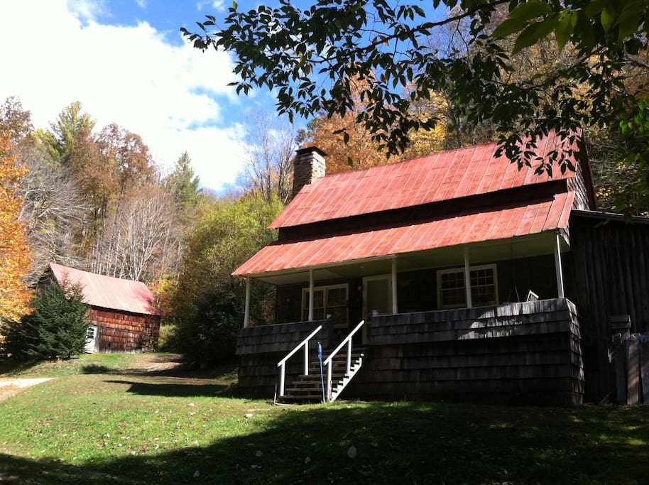 Creekside Pioneer Cabin Near Grandfather Mountain Cabins for Rent in