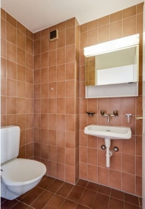 WC and sink for your personal use.