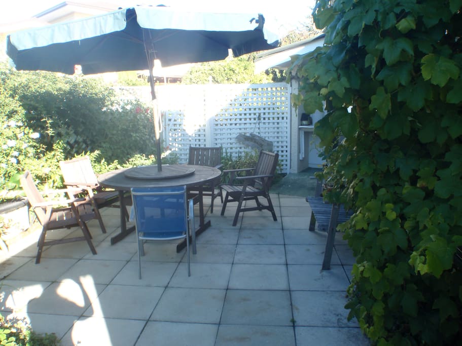 The courtyard - perfect on a hot or sunny afternoon