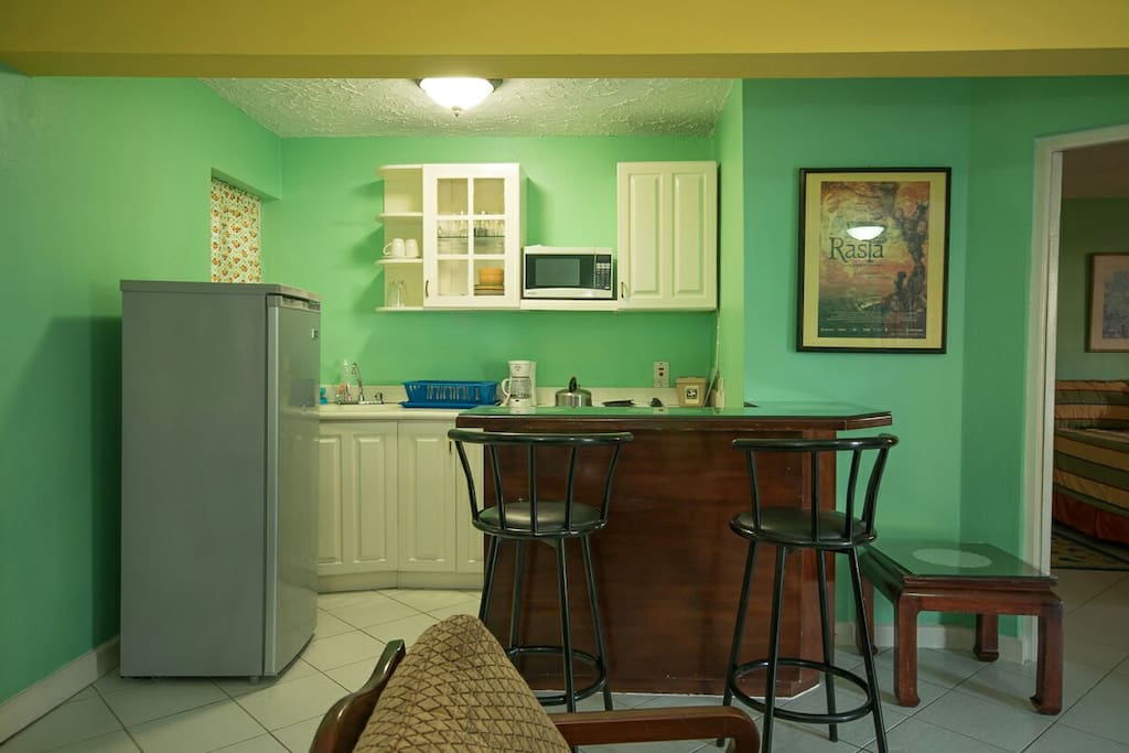 Modernly furnished Kitchenette