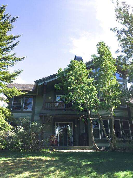 Our unit is upstairs. Sometimes it feels like you're in a treehouse!