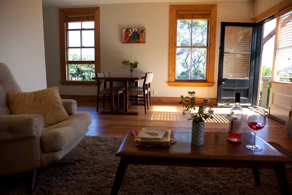 Lounge and entrance to suite.
