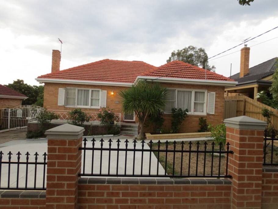 Front view of the house