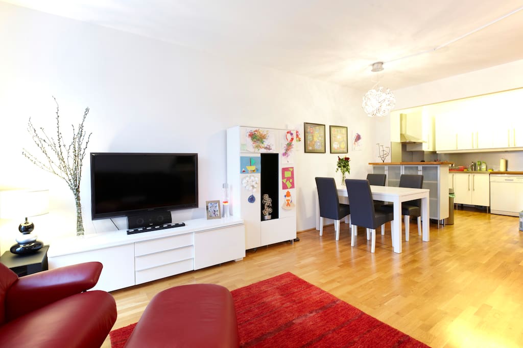 Living/dining room with kitchen