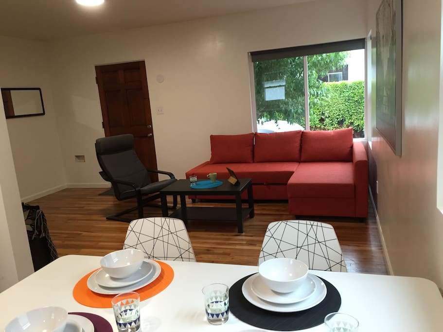 Spacious Living and Dining Room
