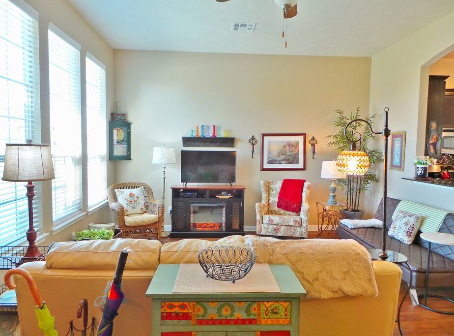 Bright and comfy living area
