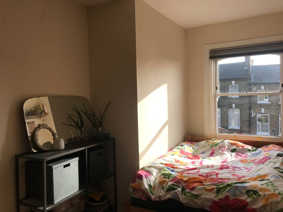 The bedroom - comfortable double bed
