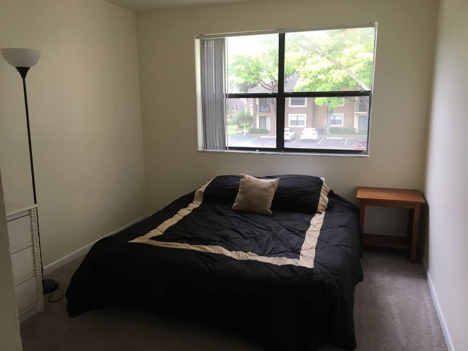 King size bed.
