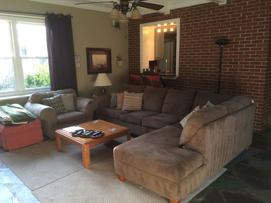 Large Family Room with a comfortable couch.