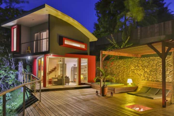 Duplex cubes in the middle of the trees