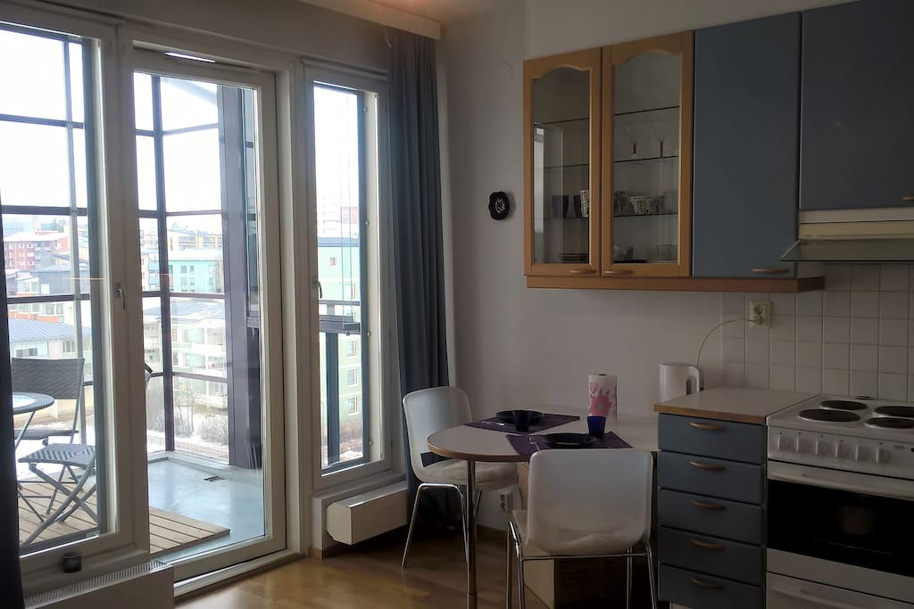Kitchen and balcony