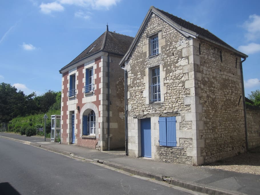 The view of the property from the street (both buildings)