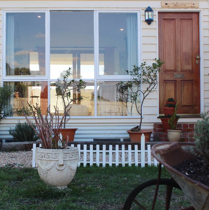 Front entrance to the beautiful guest house!