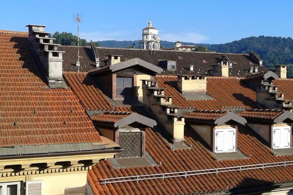 Vista tetti e Superga