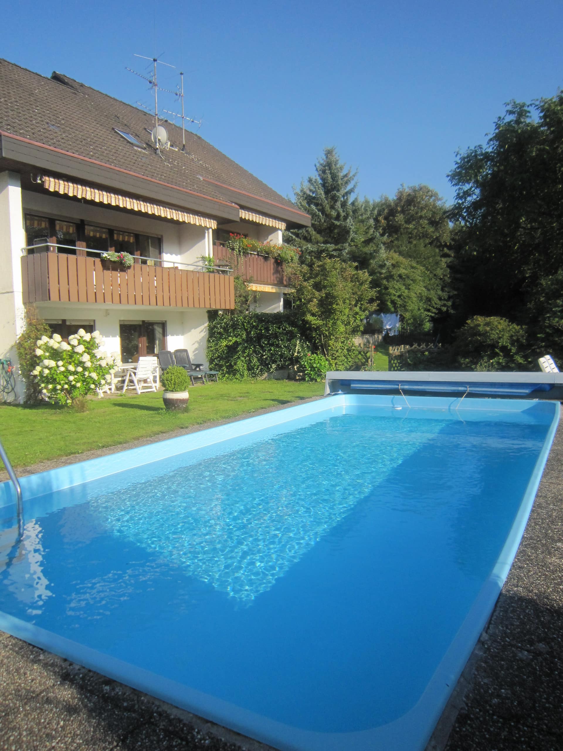 Modern apartment with pool and forest access