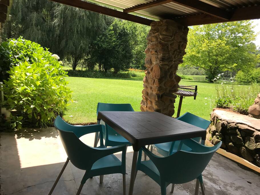 Veranda with braai