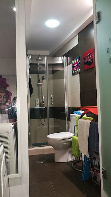 Baño, con plato ducha, Mampara