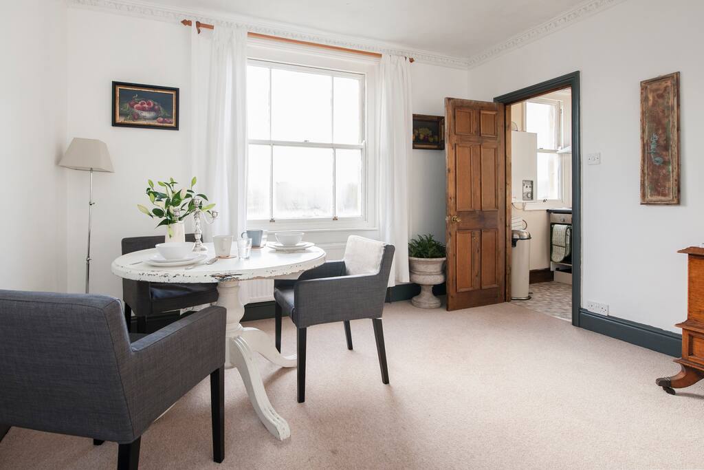 Relax and enjoy your meals in the living area