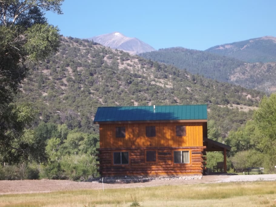 View of cabin situated on the ranch