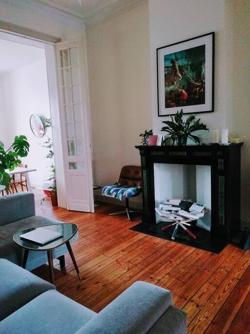 Living room with sleeping couch