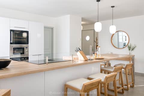 Family home with modern and warm standard