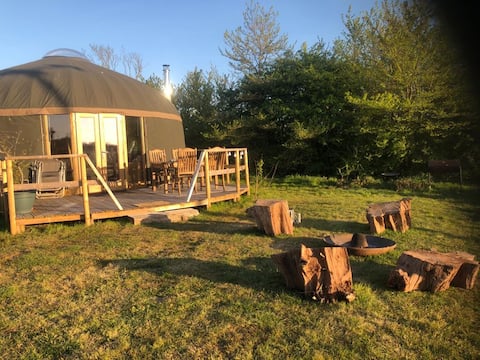 Our Luxury yurt in peaceful setting close to Cowes