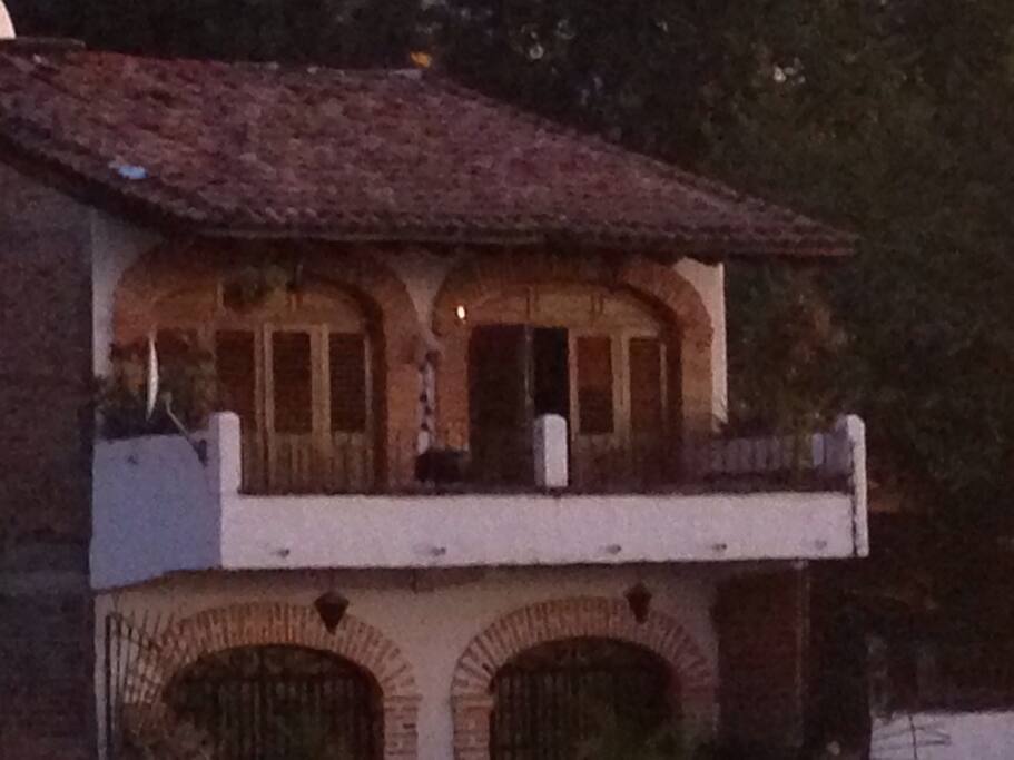 The terrace.