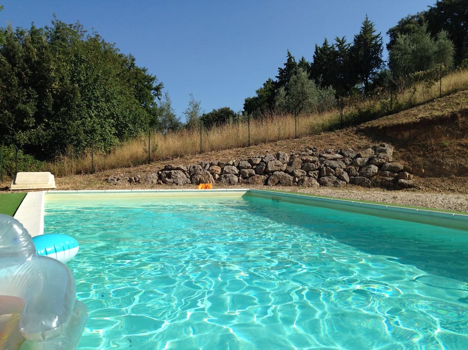 The pool from the terrace