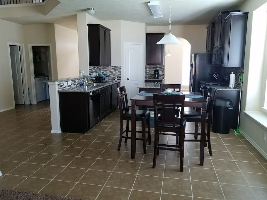 Beautiful kitchen/dining area.