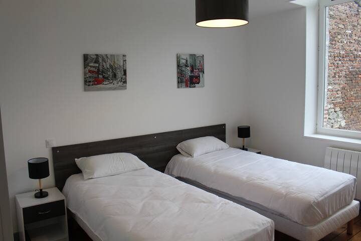 الغرفة 1: اختيار سريرين مفردين أو سرير بمقاس كبير