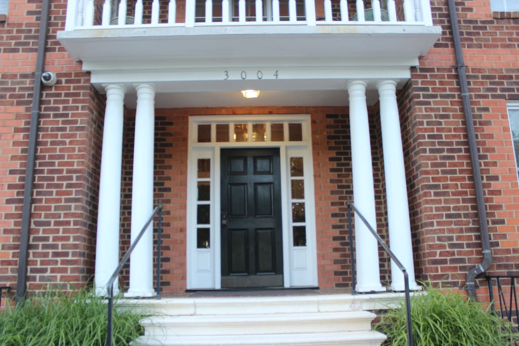 Front entrance w/code lock