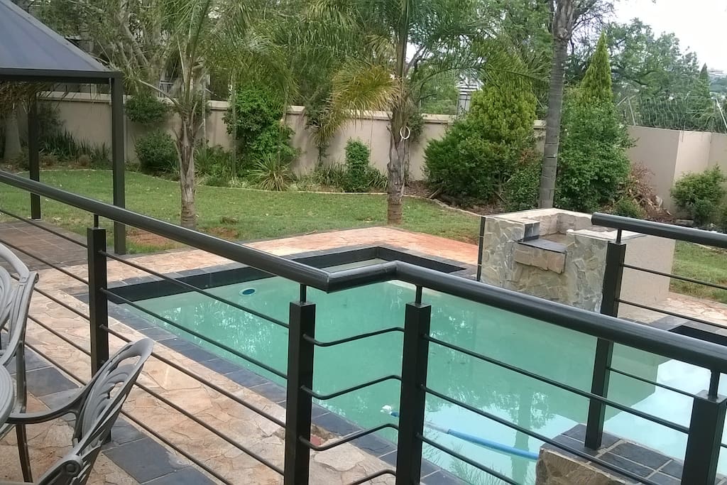 outdoor pool and patio