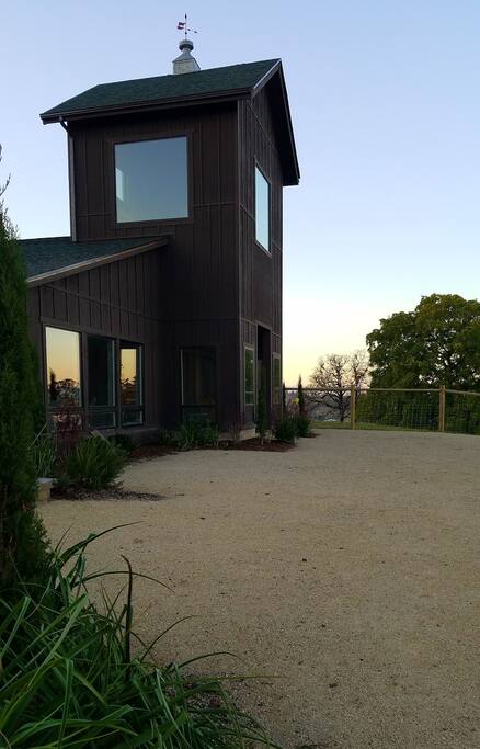 House at sunset