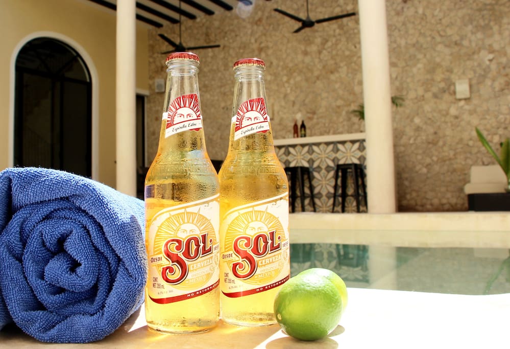Relax with a cold beer pool-side in the stunning pool area.
