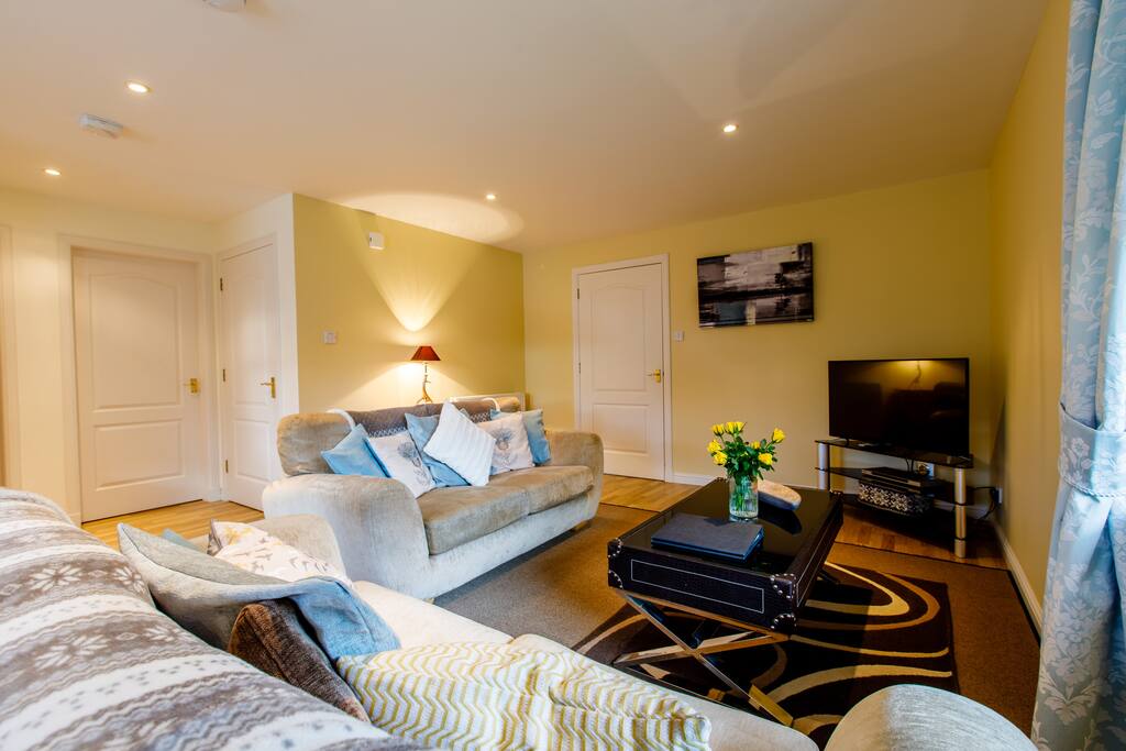 Relax on comfortable sofas