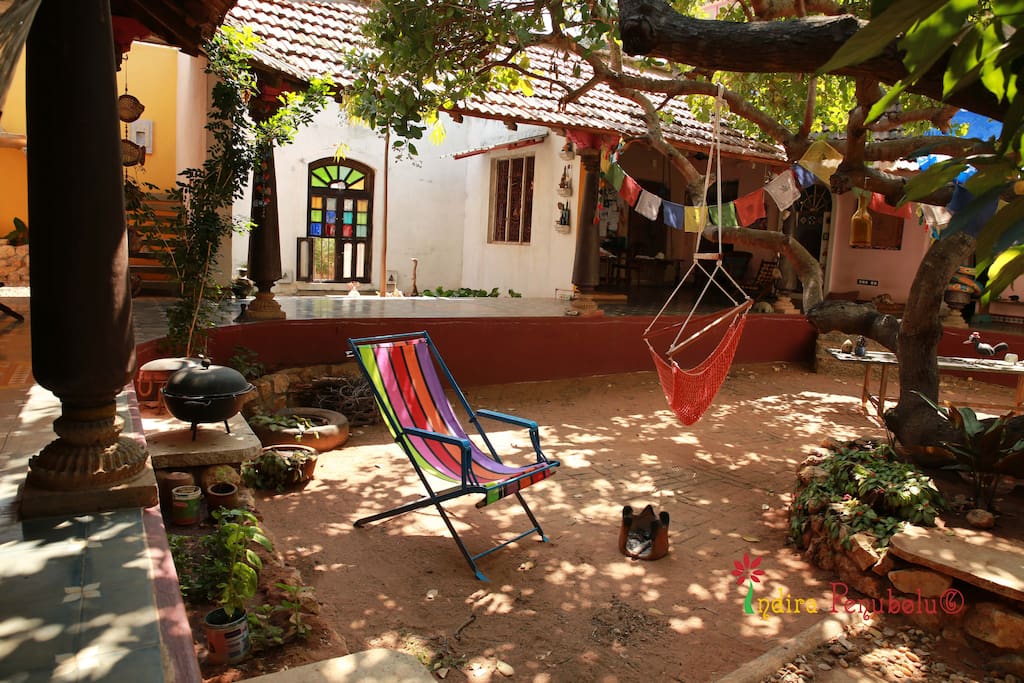 the central courtyard