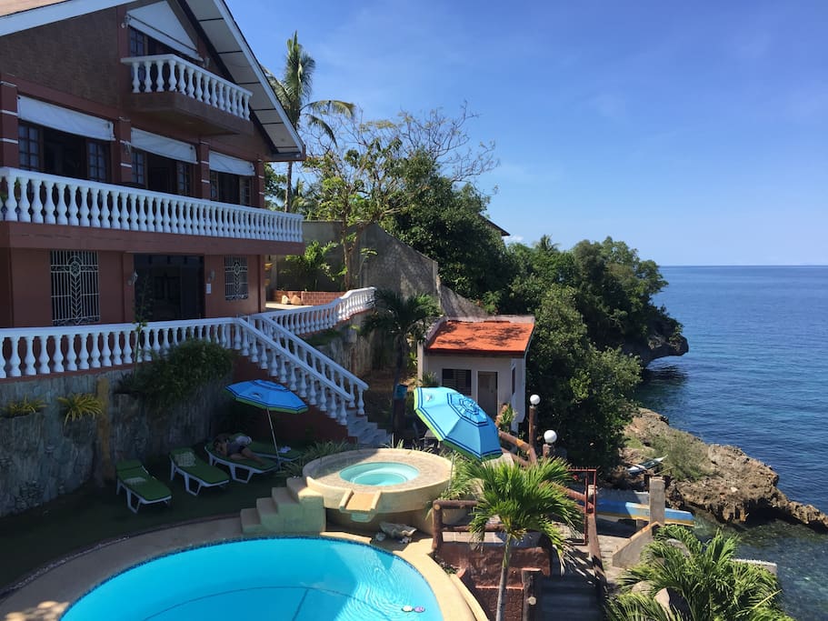 View from the balcony of Villa 1 showing part of Villa 2