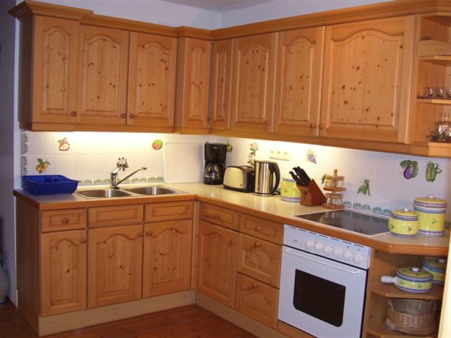 Modern fully equipped kitchen