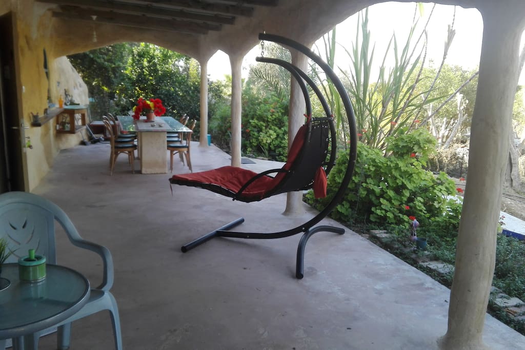 outside private balcony