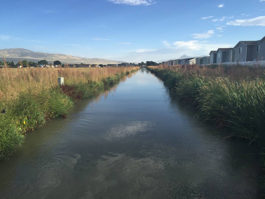 The canal that is a few steps away.
