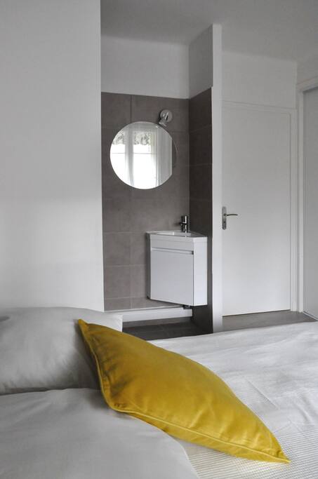 1# Bedroom with double bed with bathroom