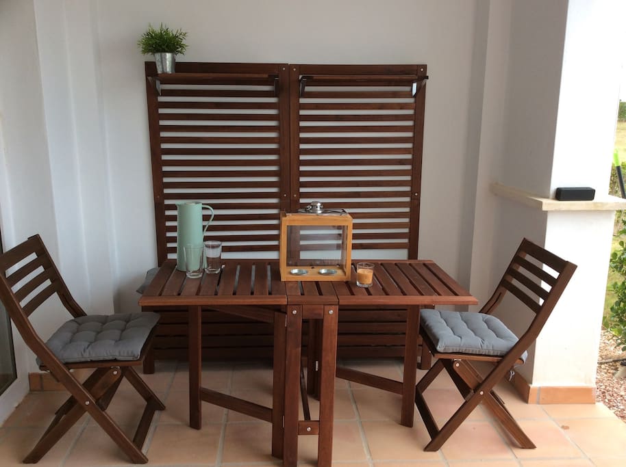 outside eating area