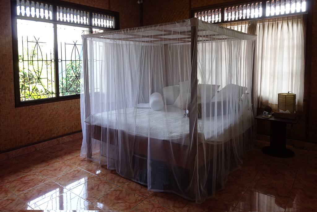 Upstairs bedroom with view
