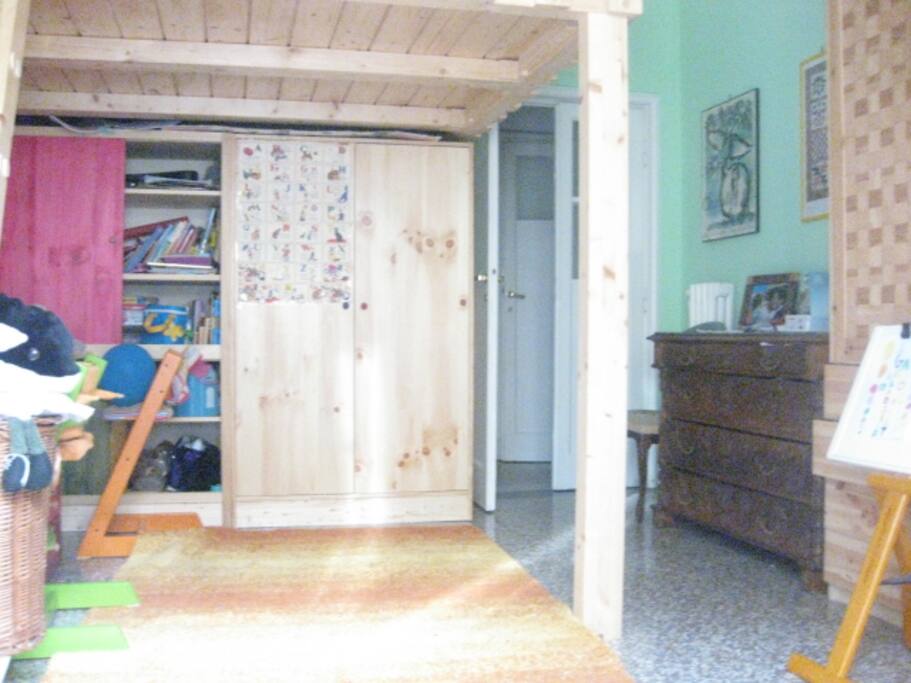 Main bedroom with the loft