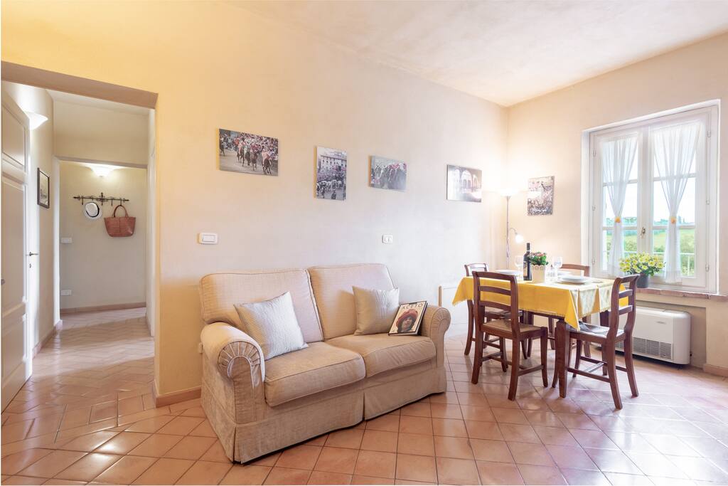 Apartment Il Palio_the sofa in the living room