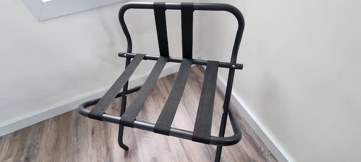 A luggage rack for your convenience.