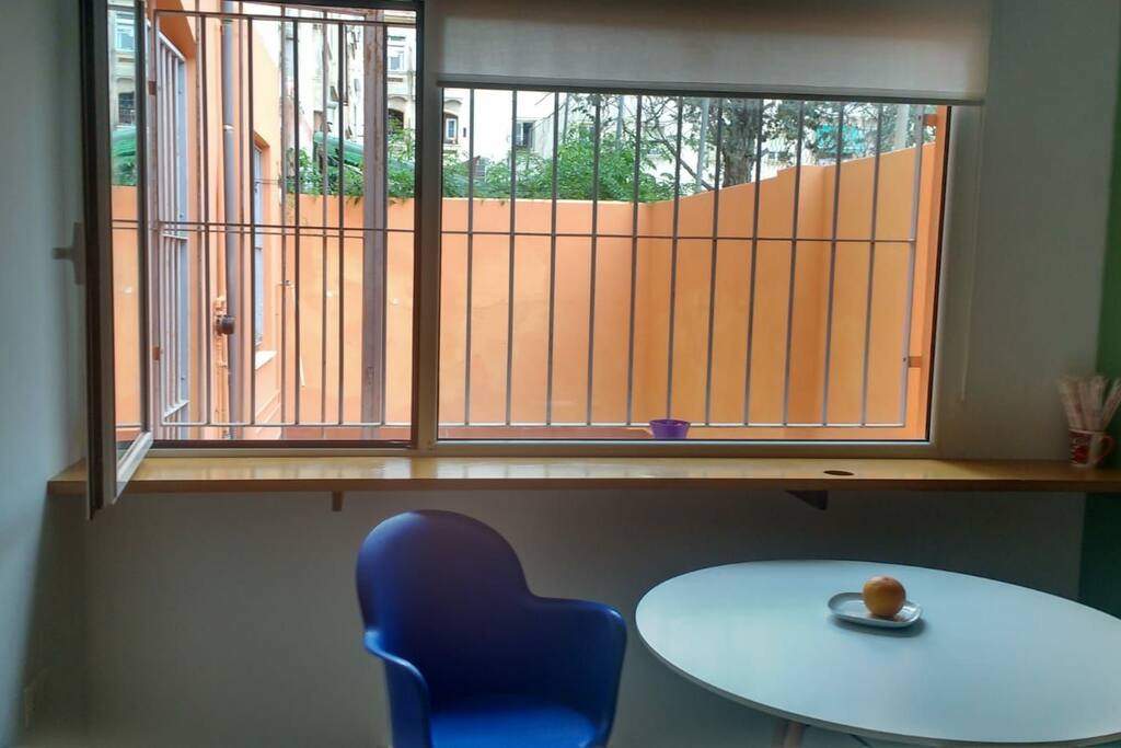 Patio desde la cocina-comedor